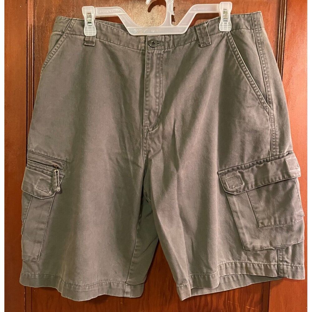 Faded Glory Pewter Flat Front Men's Shorts Pants Size 36